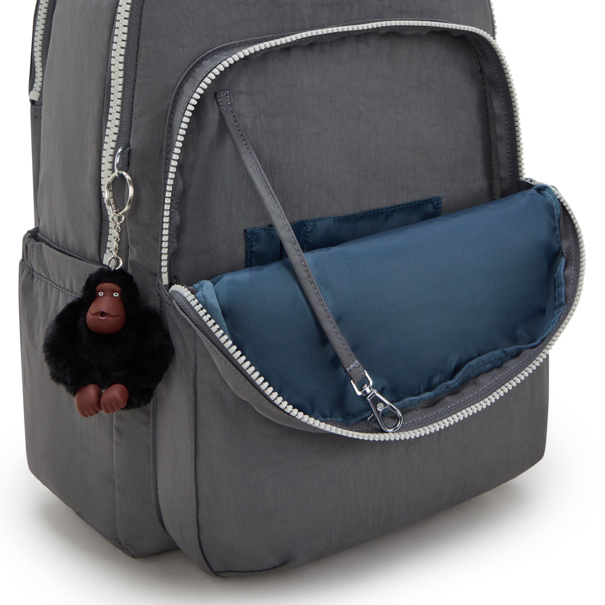 Kipling SEOUL LAP Laptop Backpack Back to Grey