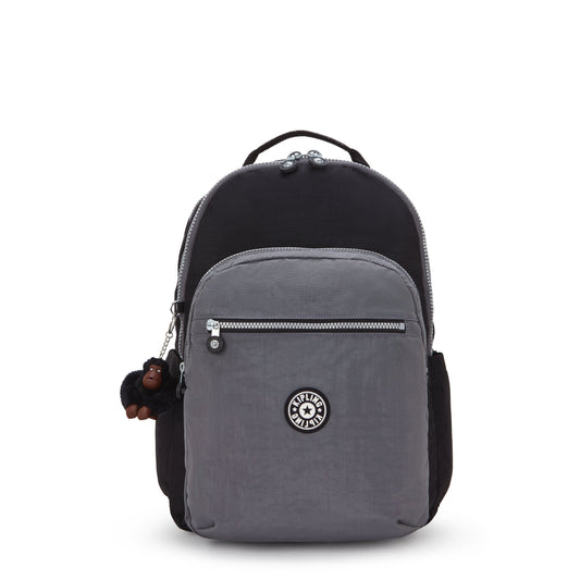 Kipling SEOUL LAP Backpack Space Black - front view