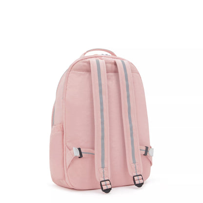 Kipling SEOUL LAP Backpack Bridal Rose - laptop compartment