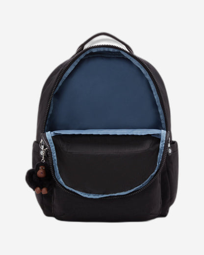 Kipling SEOUL LAP Backpack with Laptop Compartment True Black - Large, interior view