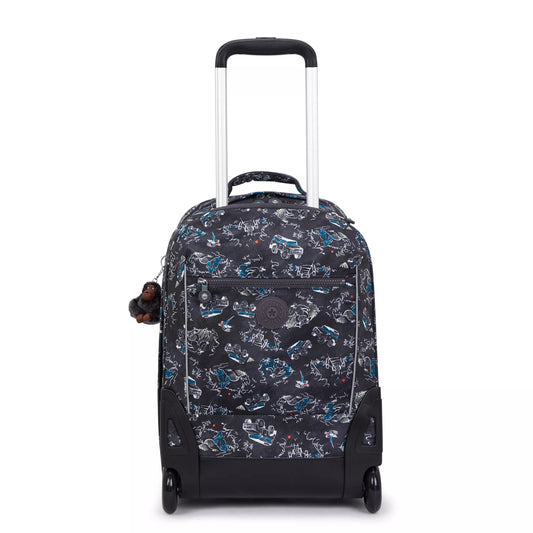 Kipling SARI Kids' Wheeled Backpack Jungle Fun Race - Large