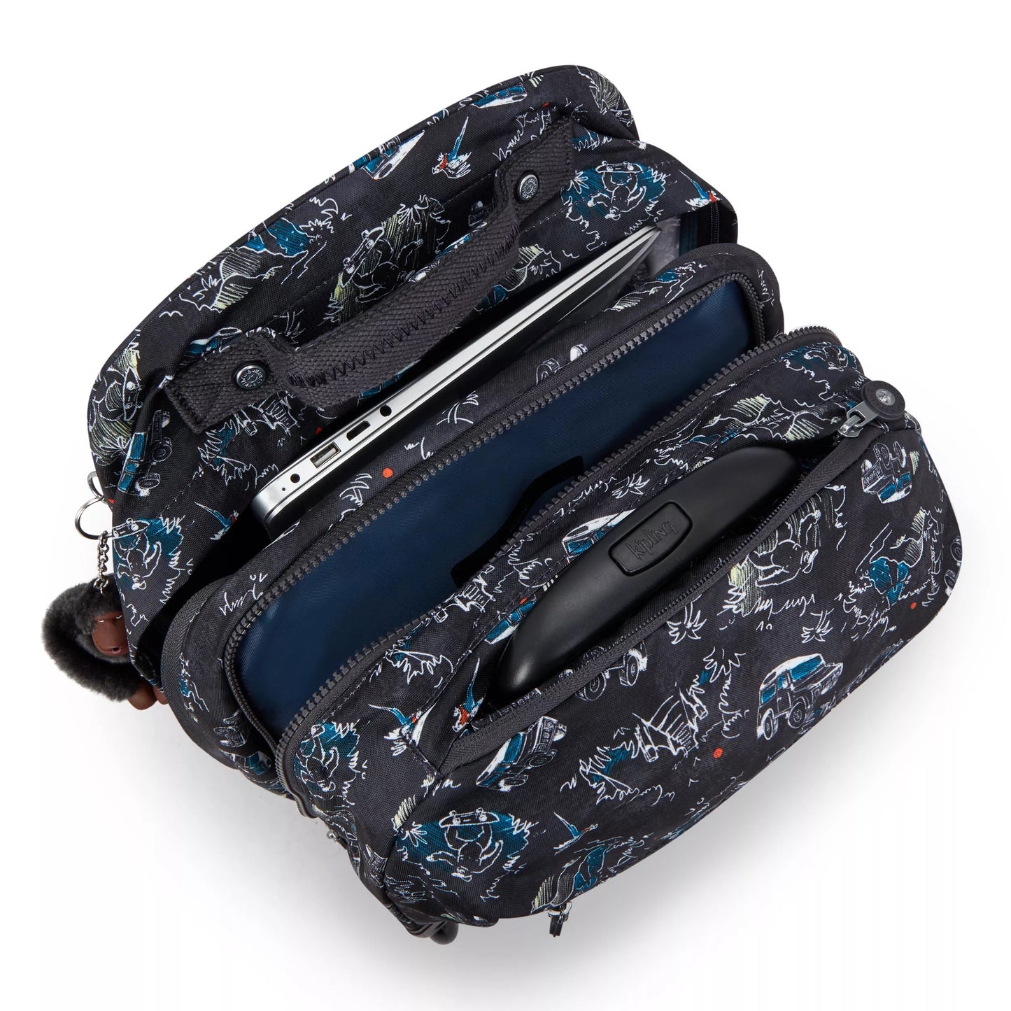 Kipling SARI Kids' Wheeled Backpack Jungle Fun Race - Large - Detail