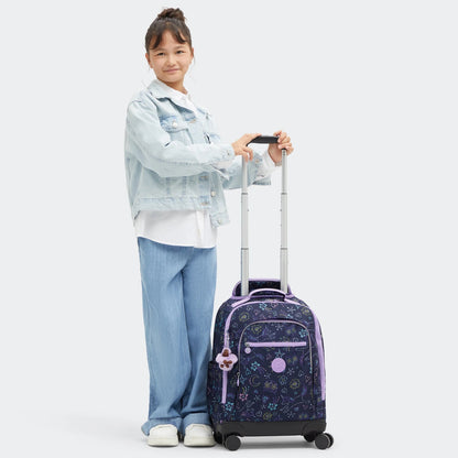 Kipling ZEA Kids' Wheeled Backpack Unicorn Star - detail view