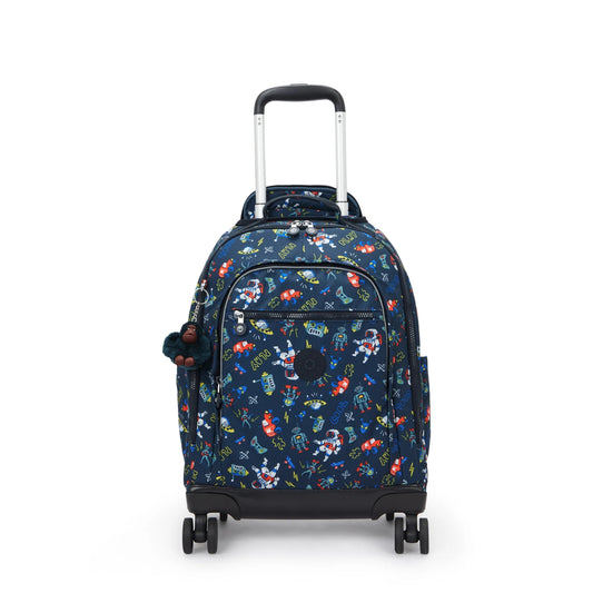 Kipling New Zea Space Game wheeled backpack - front view