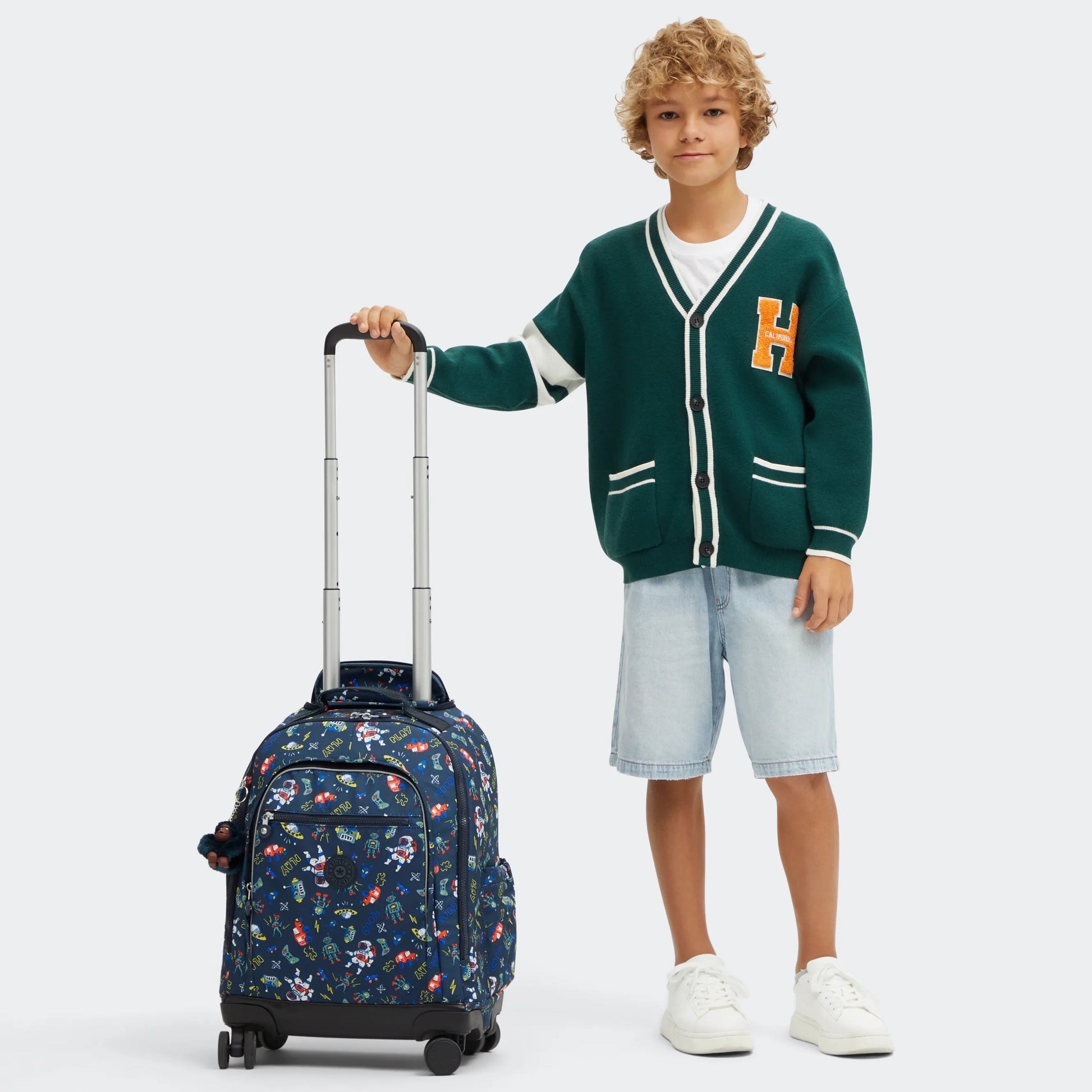 Kipling New Zea Space Game wheeled backpack - alternate view
