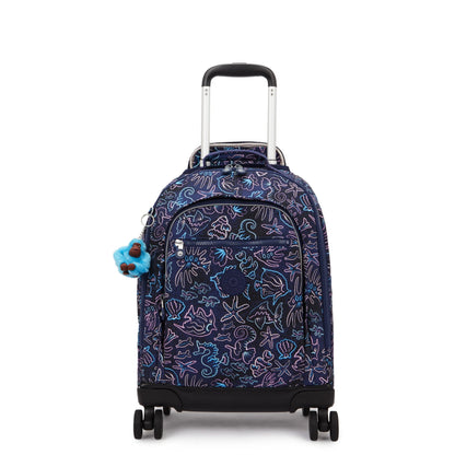 Kipling New Zea Disco Fish wheeled backpack - front view