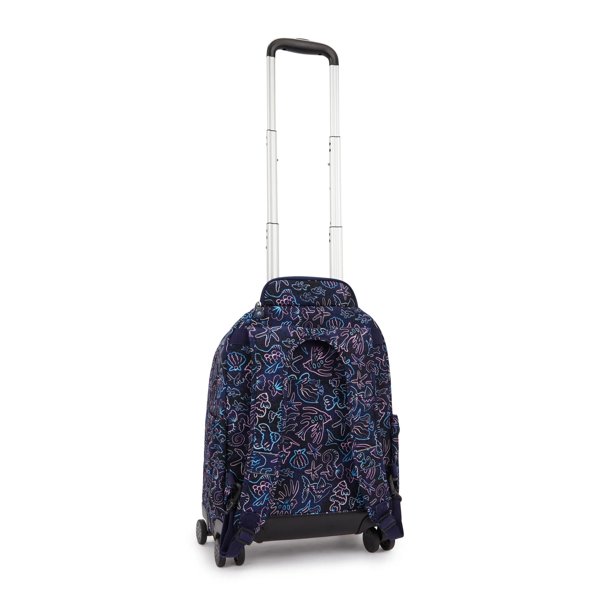 Kipling New Zea Disco Fish wheeled backpack - side view