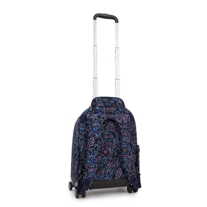 Kipling New Zea Disco Fish wheeled backpack - side view