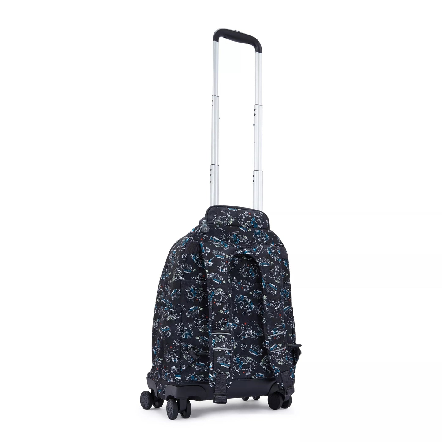 Kipling New Zea Jungle Fun Race wheeled backpack - side view