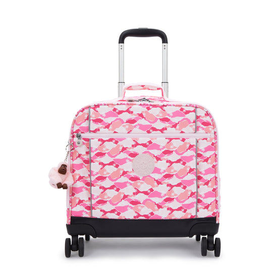 Kipling NEW STORIA Kids' 4-Wheeled School Bag Pink Palm - Large