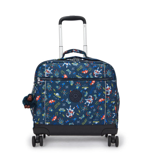 Kipling NEW STORIA Kids' 4-Wheeled School Bag with Laptop Compartment - Space Game print (3HB)
