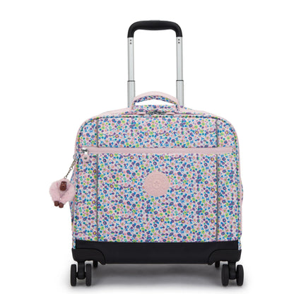 Kipling NEW STORIA Kids' 4-Wheeled School Bag Digi Flower Print - front view