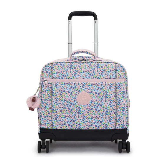 Kipling NEW STORIA Kids' 4-Wheeled School Bag Digi Flower Print - front view