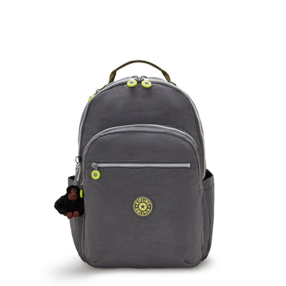 Kipling SEOUL Large Backpack Back To Grey - front view