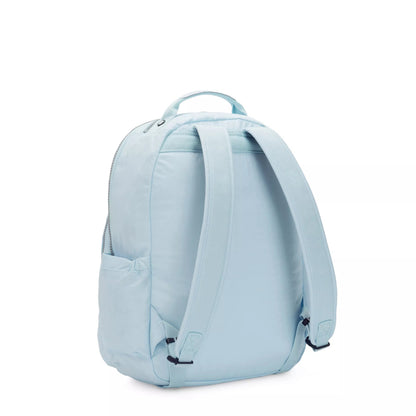 Kipling SEOUL Large Backpack Bridal Blue - side view