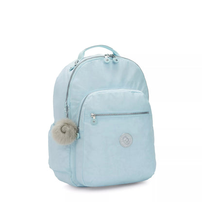 Kipling SEOUL Large Backpack Bridal Blue - worn/lifestyle view