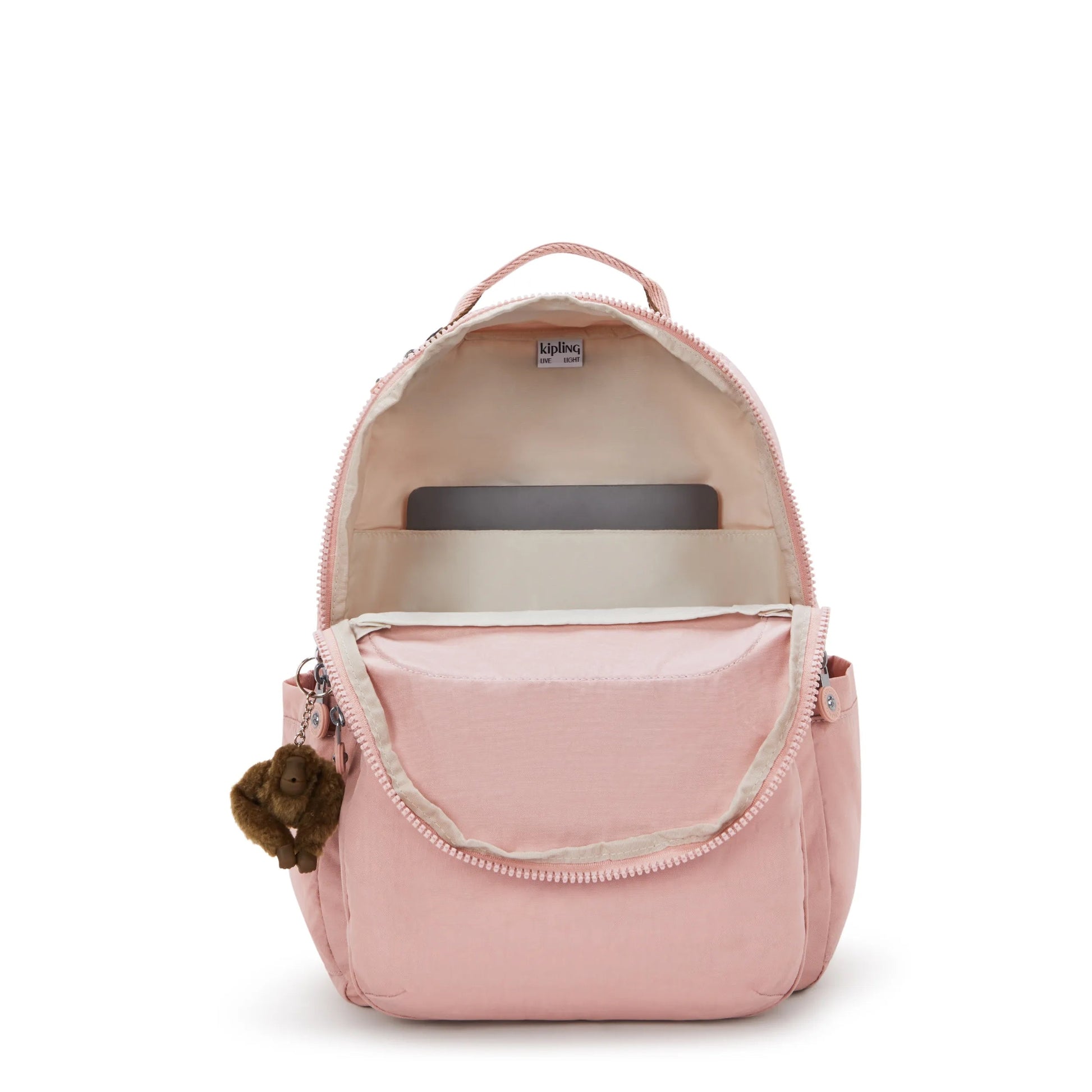 Kipling SEOUL backpack with Laptop Protection Memory Pink Large
