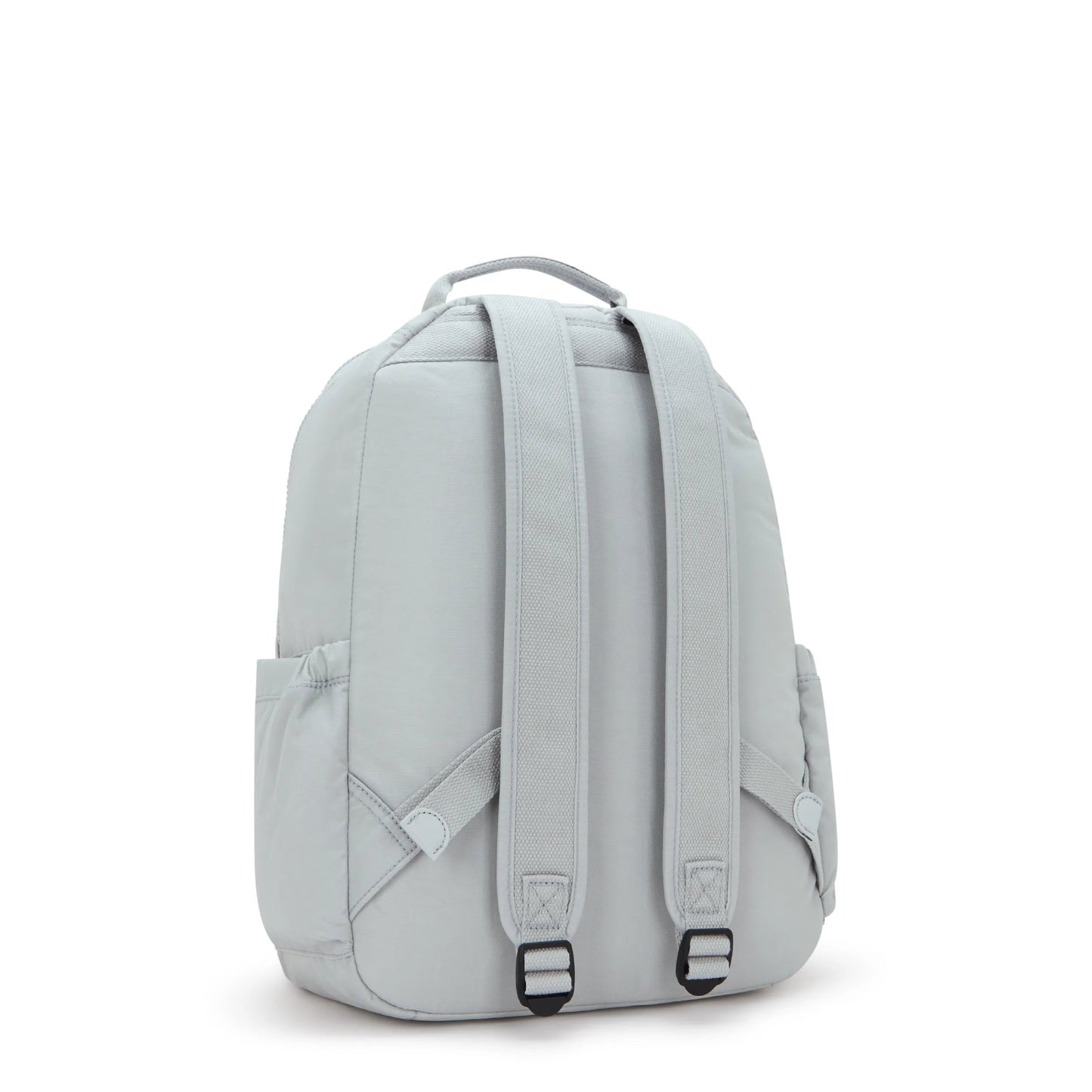 Kipling Seoul backpack with laptop protection, Easy Grey, side view
