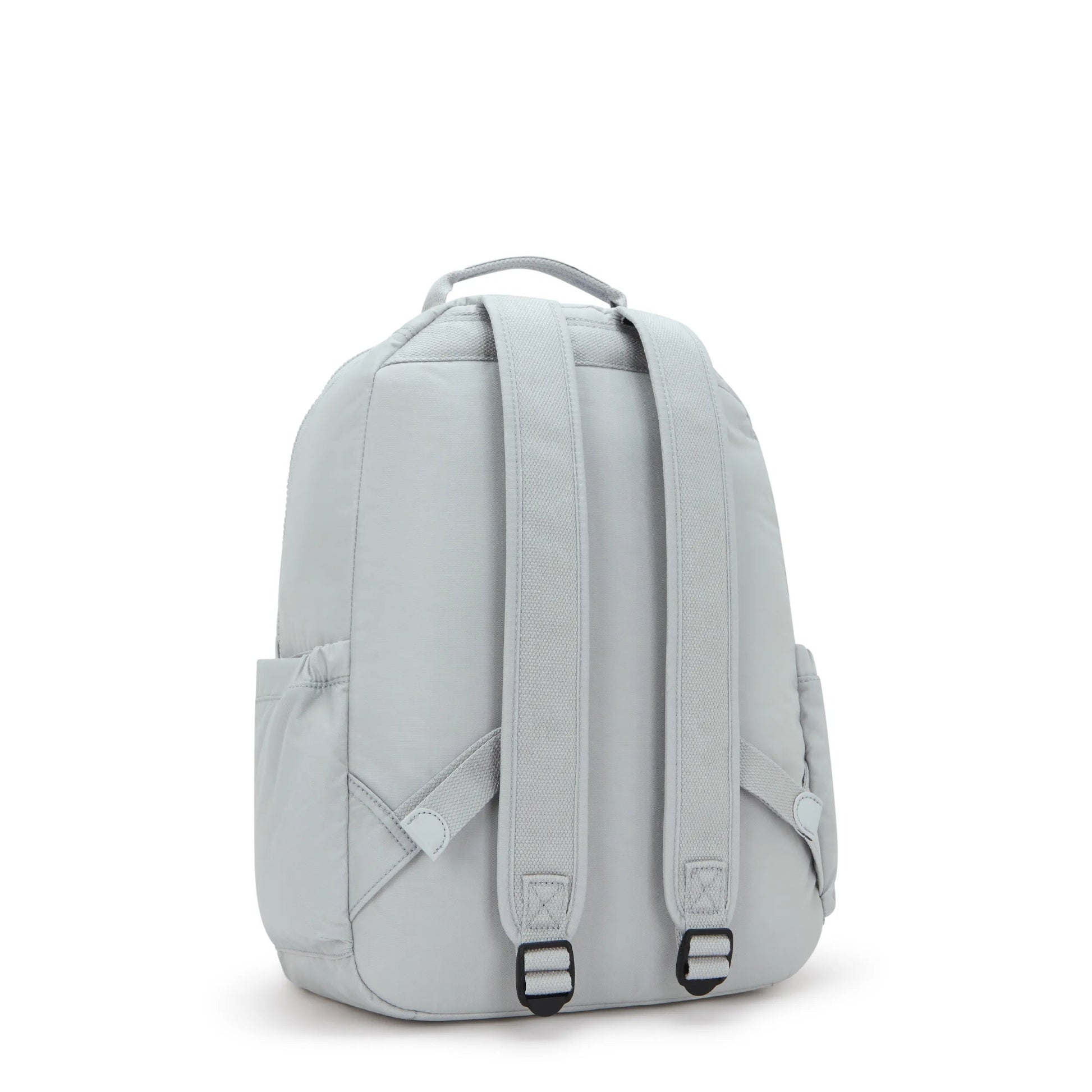 Kipling Seoul backpack with laptop protection, Easy Grey, side view
