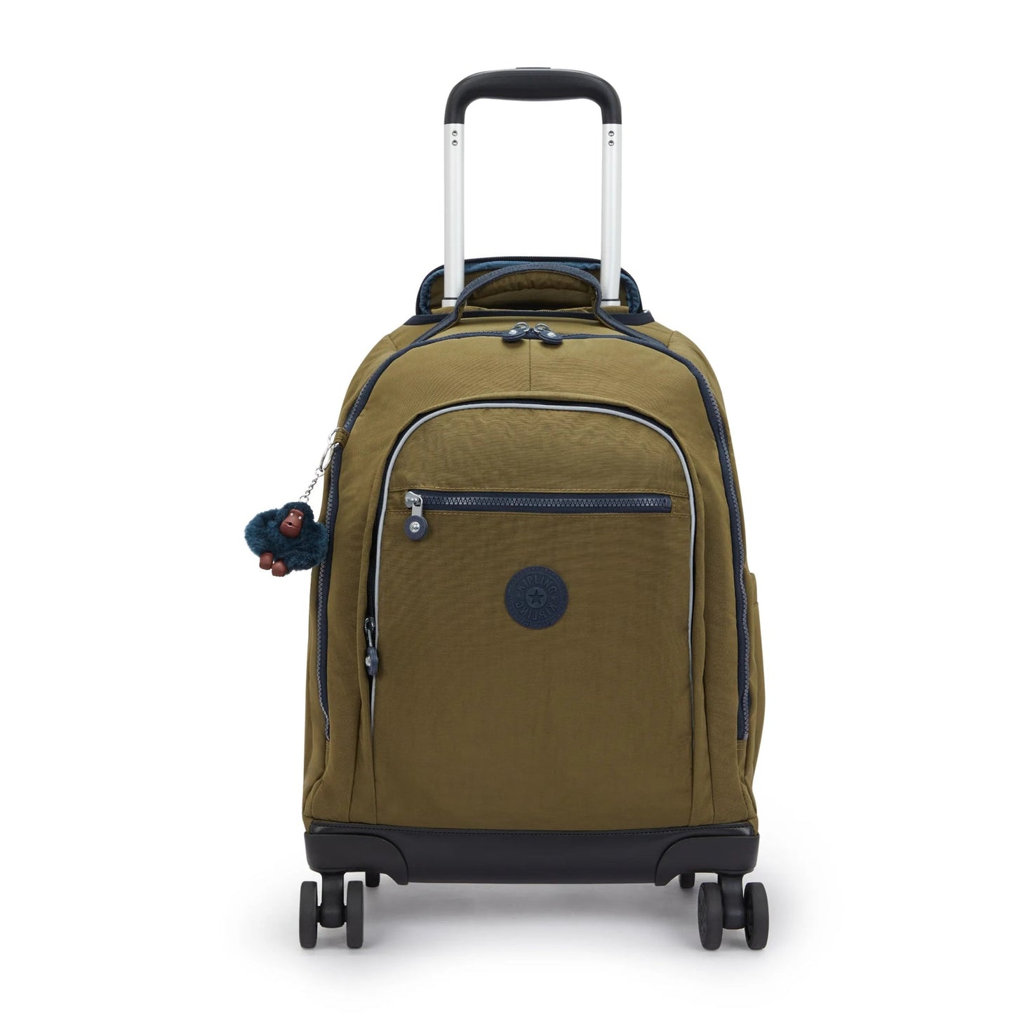 Kipling NEW ZEA Kids' Wheeled Backpack Treasure Green - front view