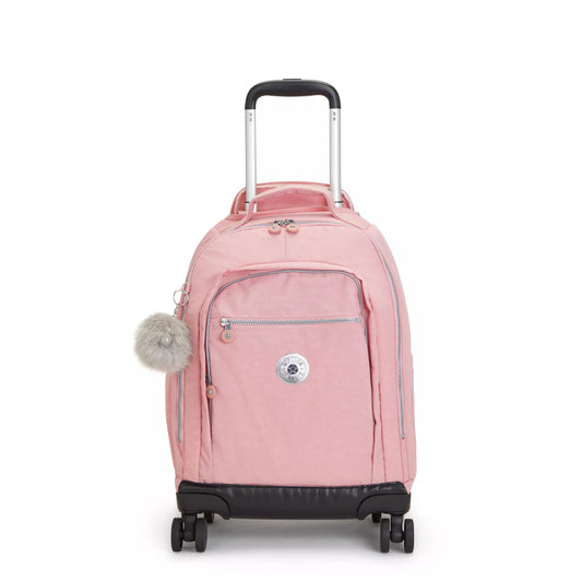 Kipling ZEA Kids' Wheeled Backpack with Laptop Protection Bridal Rose Large - front view