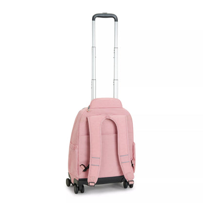 Kipling ZEA Kids' Wheeled Backpack with Laptop Protection Bridal Rose Large - side view