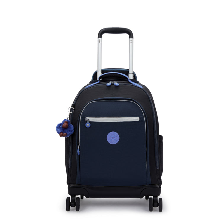 Kipling New Zea Kids' Wheeled Backpack True Block - front view