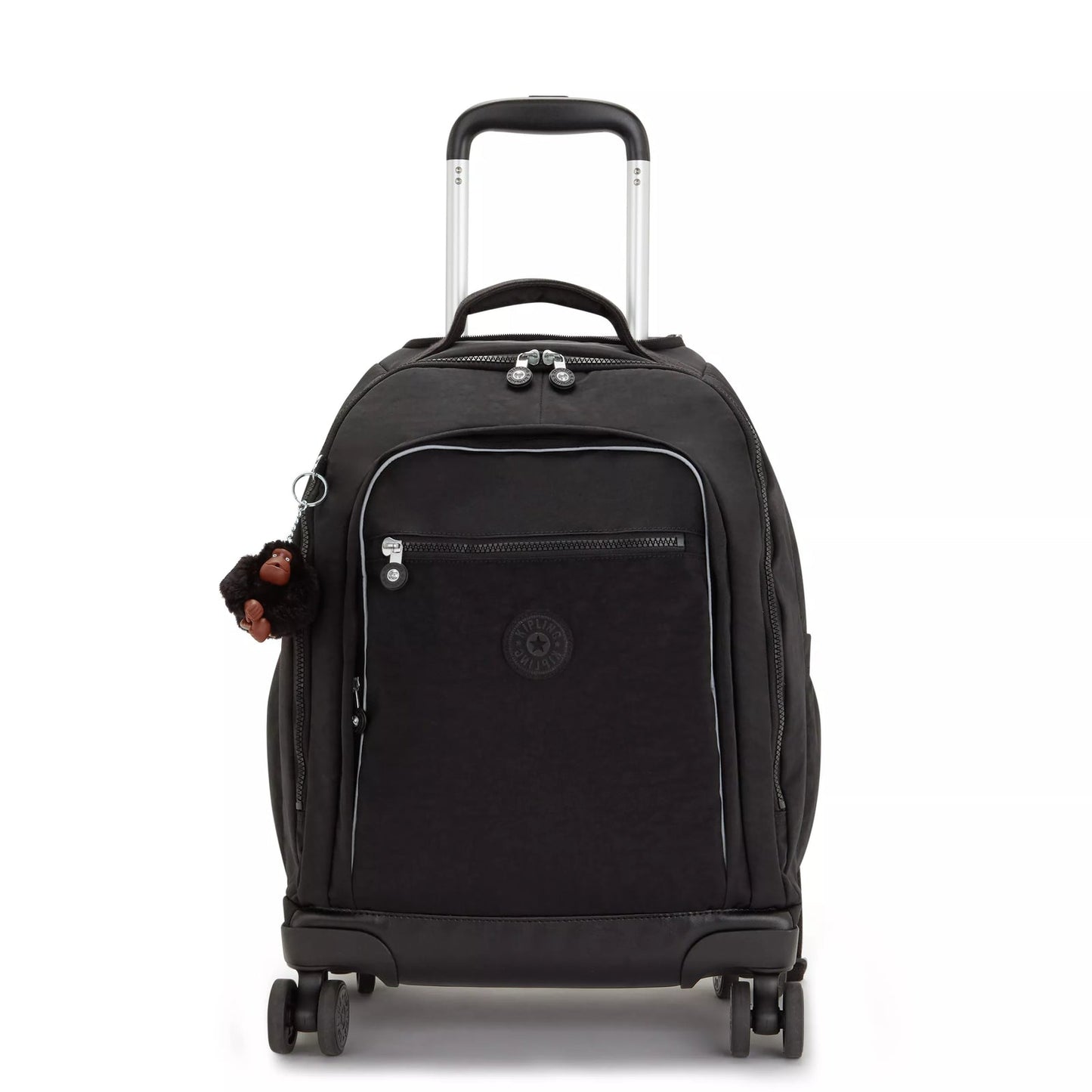 Kipling New Zea Kids' Wheeled Backpack True Black - front