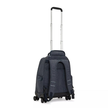 Kipling New Zea Kids' Wheeled Backpack Marine Navy Large - side view