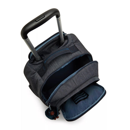 Kipling New Zea Kids' Wheeled Backpack Marine Navy Large - detail view