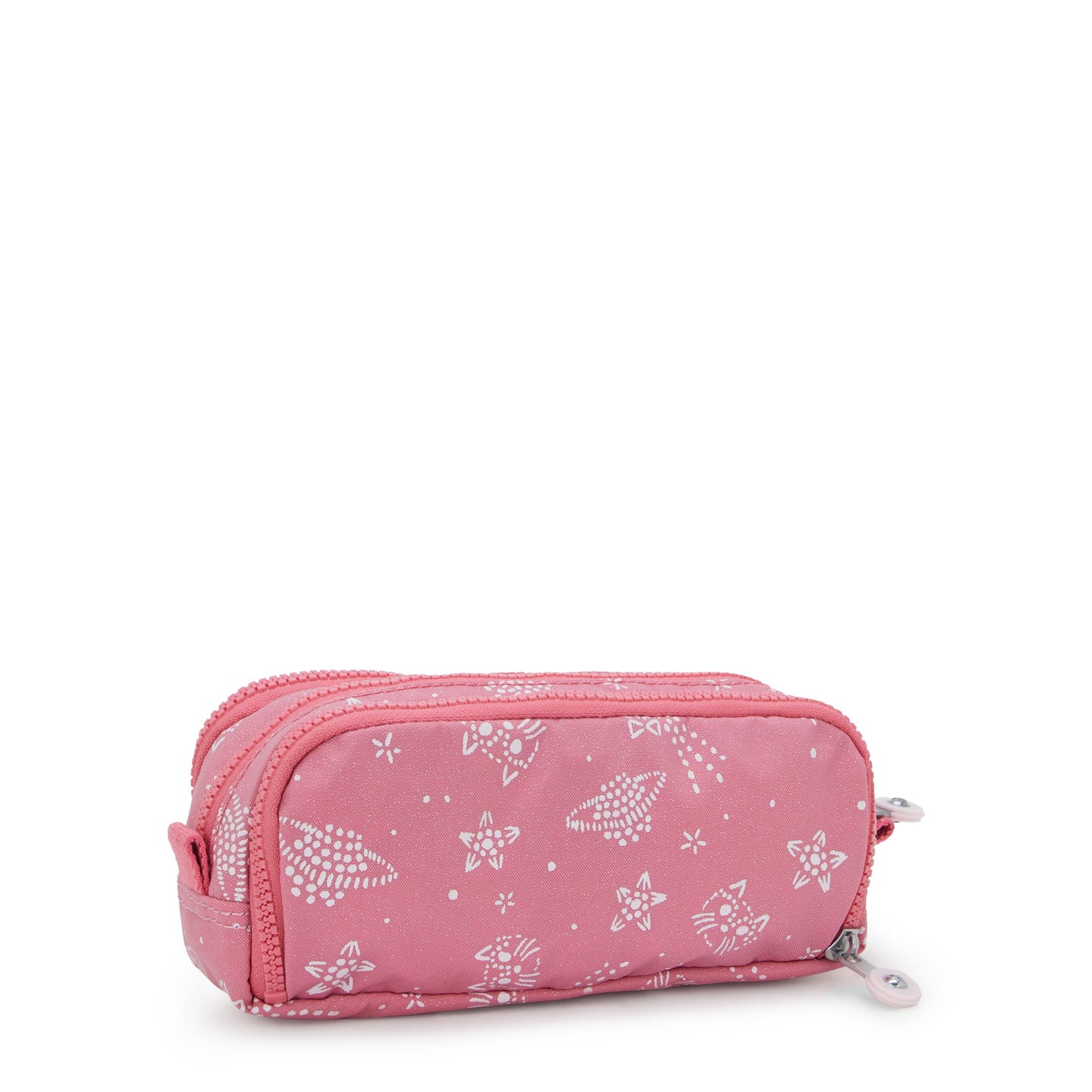 Kipling Gitroy Pencil Case Glitter Cats Large - side