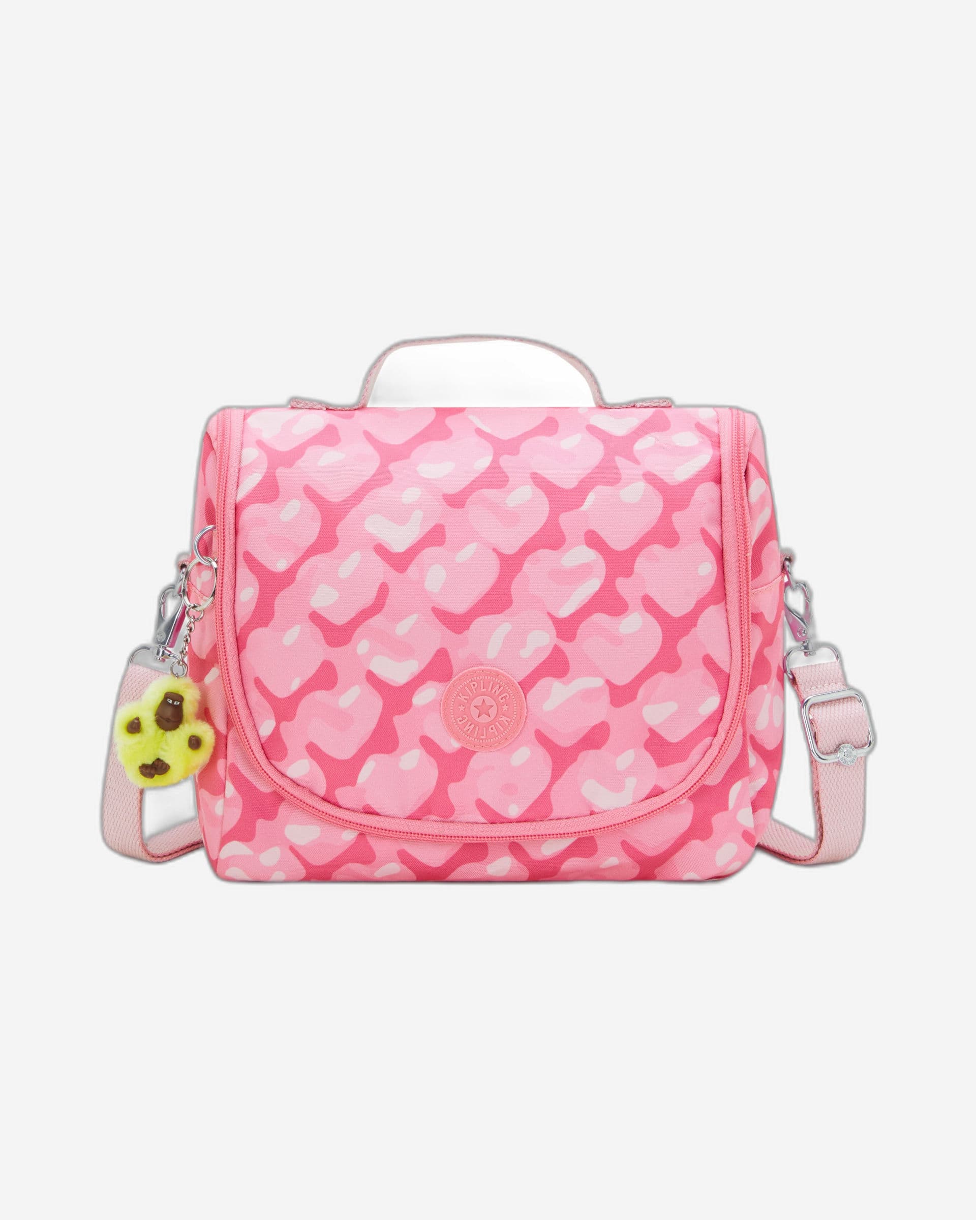 Kipling New Kichirou Insulated Lunch Bag Adorable Hearts Large - front view