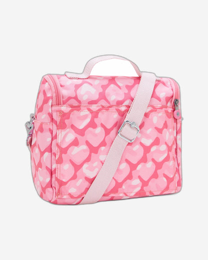 Kipling New Kichirou Insulated Lunch Bag Adorable Hearts Large - side view