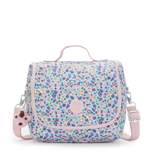 Kipling New Kichirou Insulated Lunch Bag Digi Flower Print - front view
