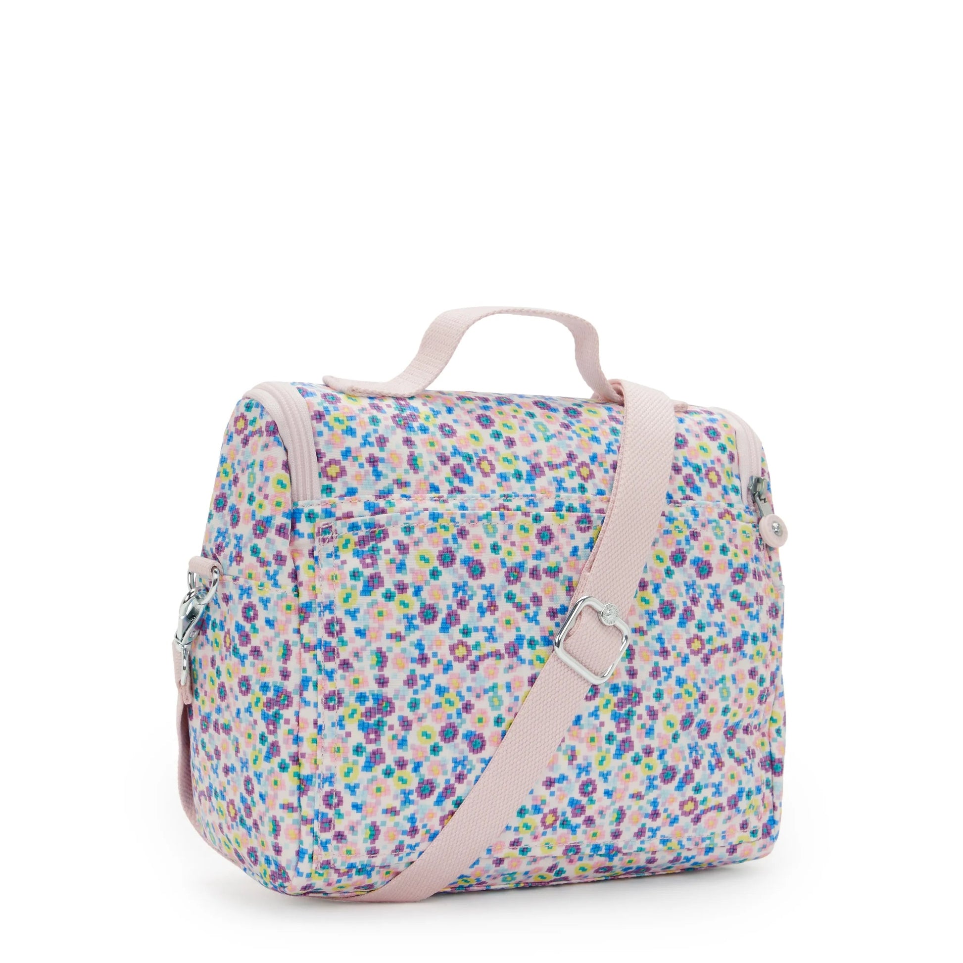 Kipling New Kichirou Insulated Lunch Bag Digi Flower Print - side view