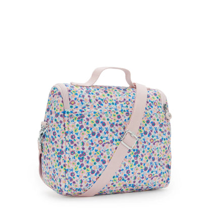 Kipling New Kichirou Insulated Lunch Bag Digi Flower Print - side view