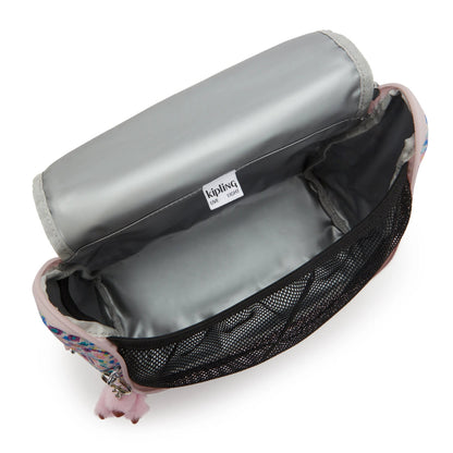 Kipling New Kichirou Insulated Lunch Bag Digi Flower Print - detail view