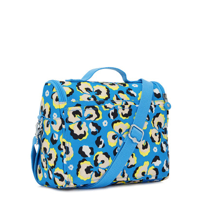 Kipling Kichirou Insulated Lunch Bag Leopard Floral Large - back/trolley sleeve view