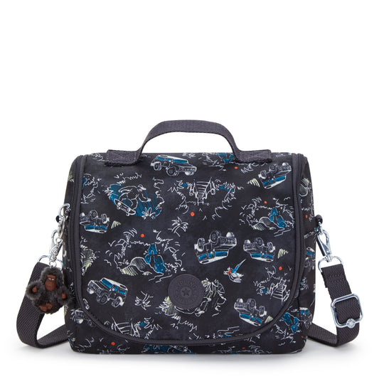 Kipling New Kichirou Insulated Lunch Bag Jungle Fun Race Large - front view
