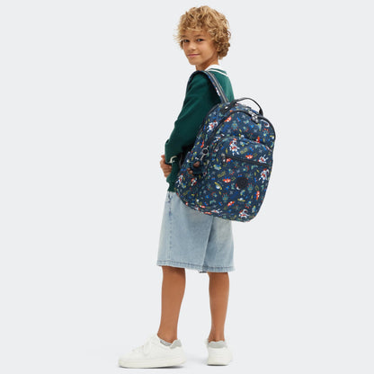 Kipling SEOUL LAP Backpack Space Game Blue - detail view