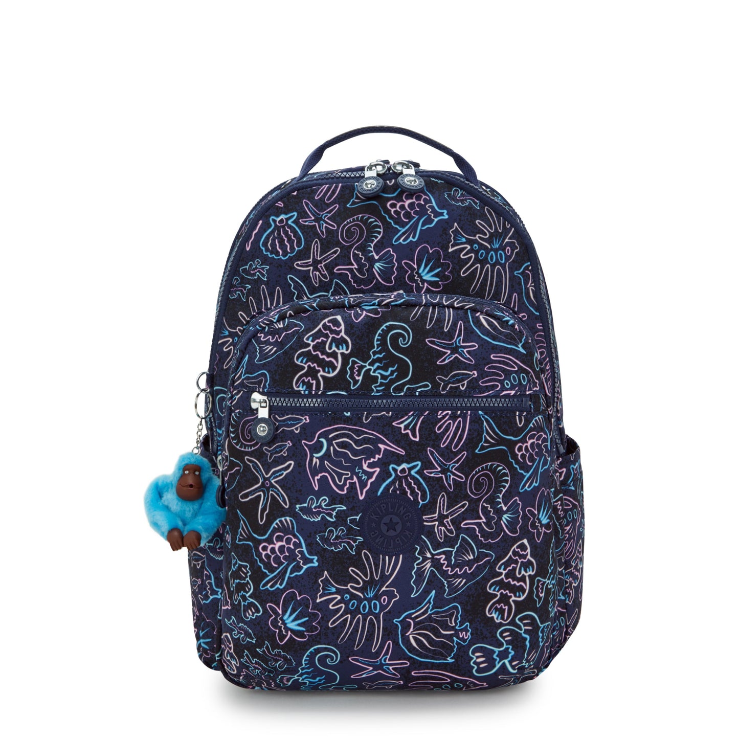 Kipling SEOUL LAP Backpack Disco Fish - front view