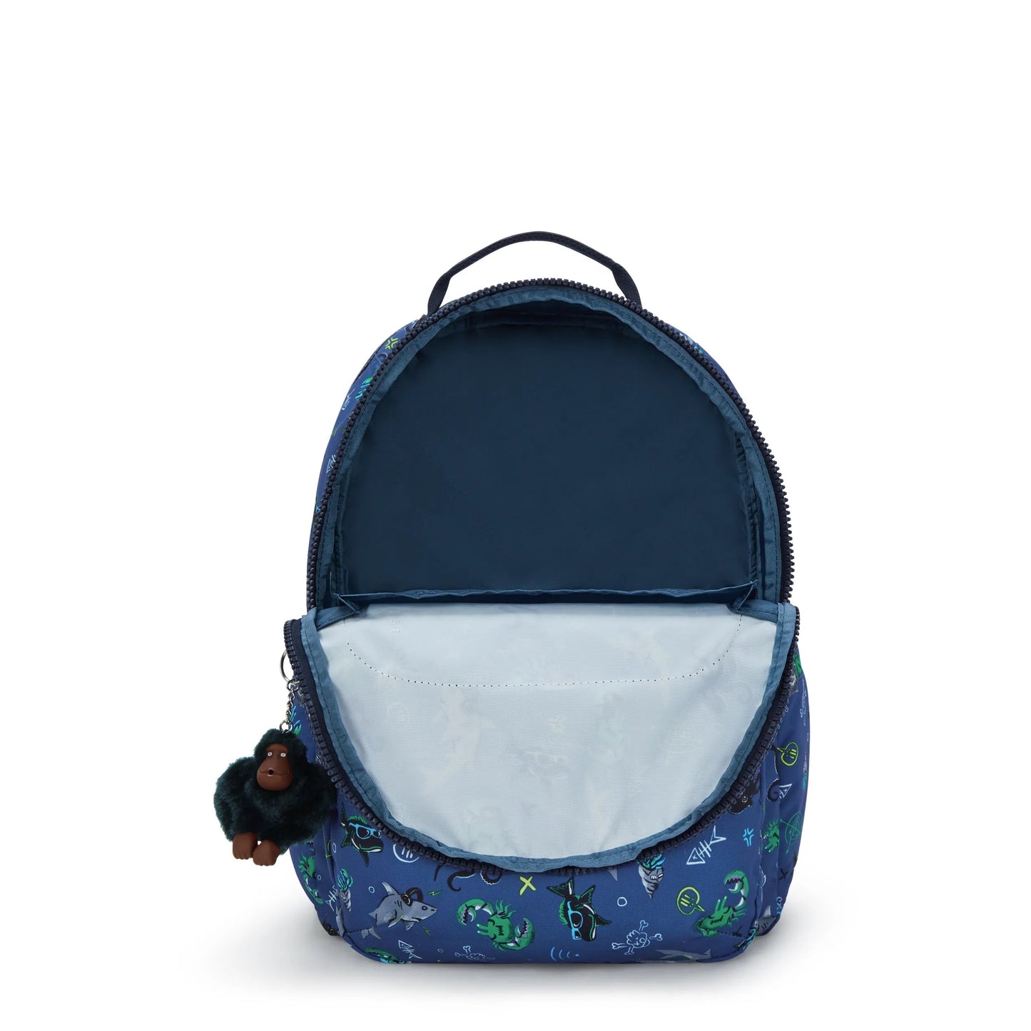 Kipling SEOUL LAP Backpack with Laptop Compartment - Undersea Party print, detail view