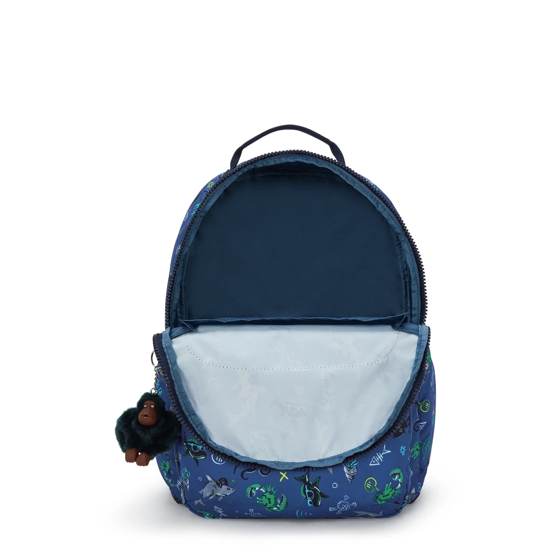 Kipling SEOUL LAP Backpack with Laptop Compartment - Undersea Party print, detail view
