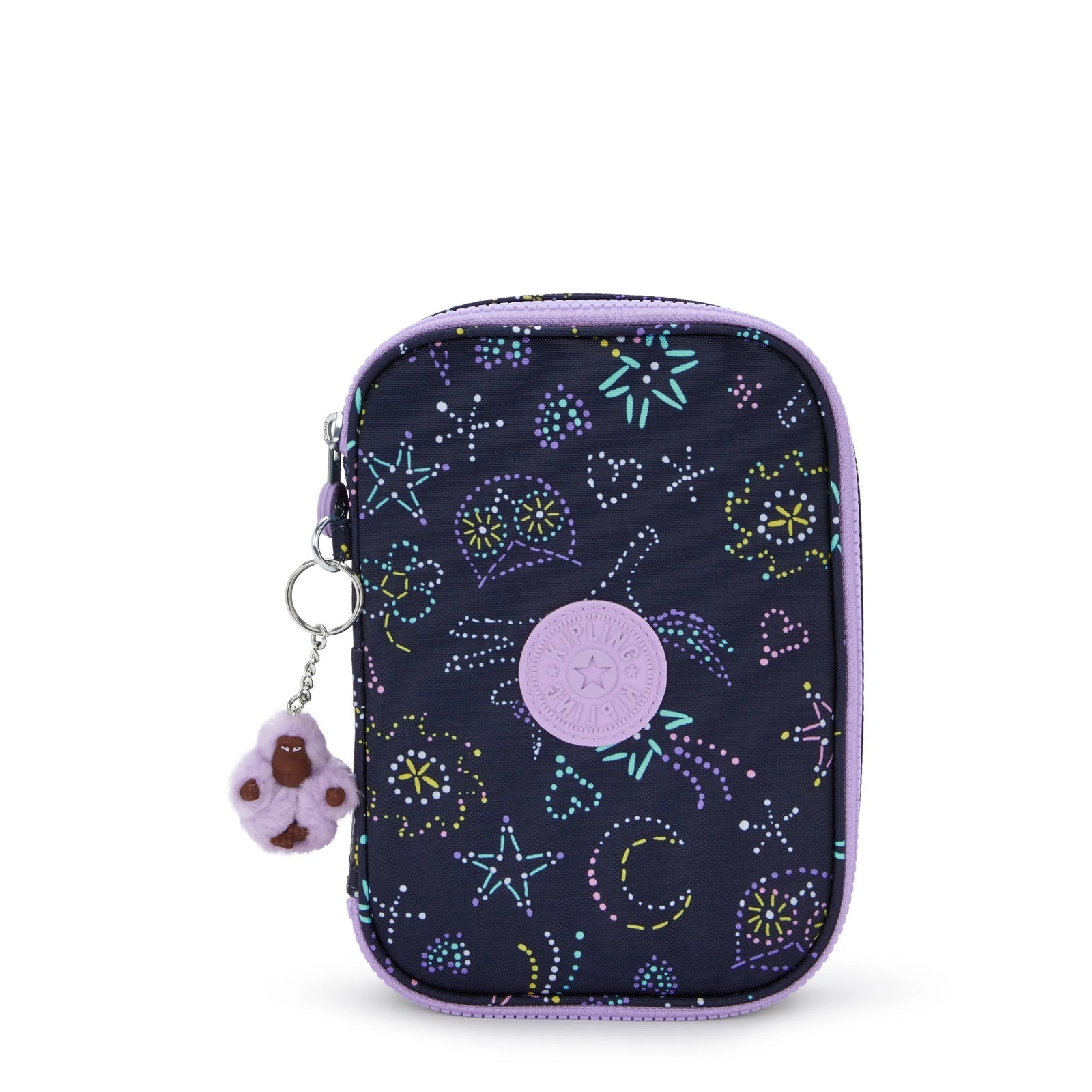 Kipling 100 PENS Pencase Unicorn Star Large - front view