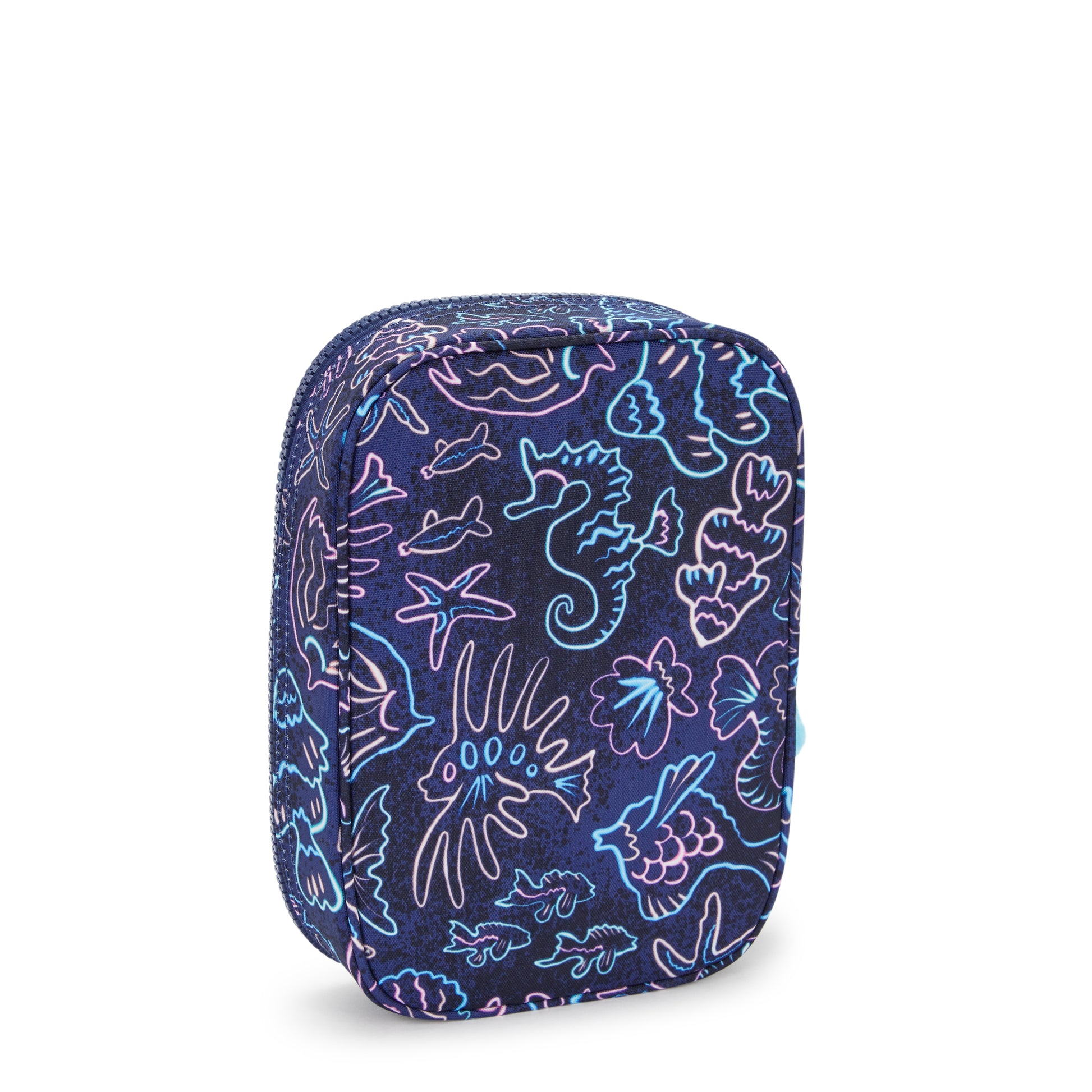 Kipling 100 PENS Large Pencase Disco Fish - open view