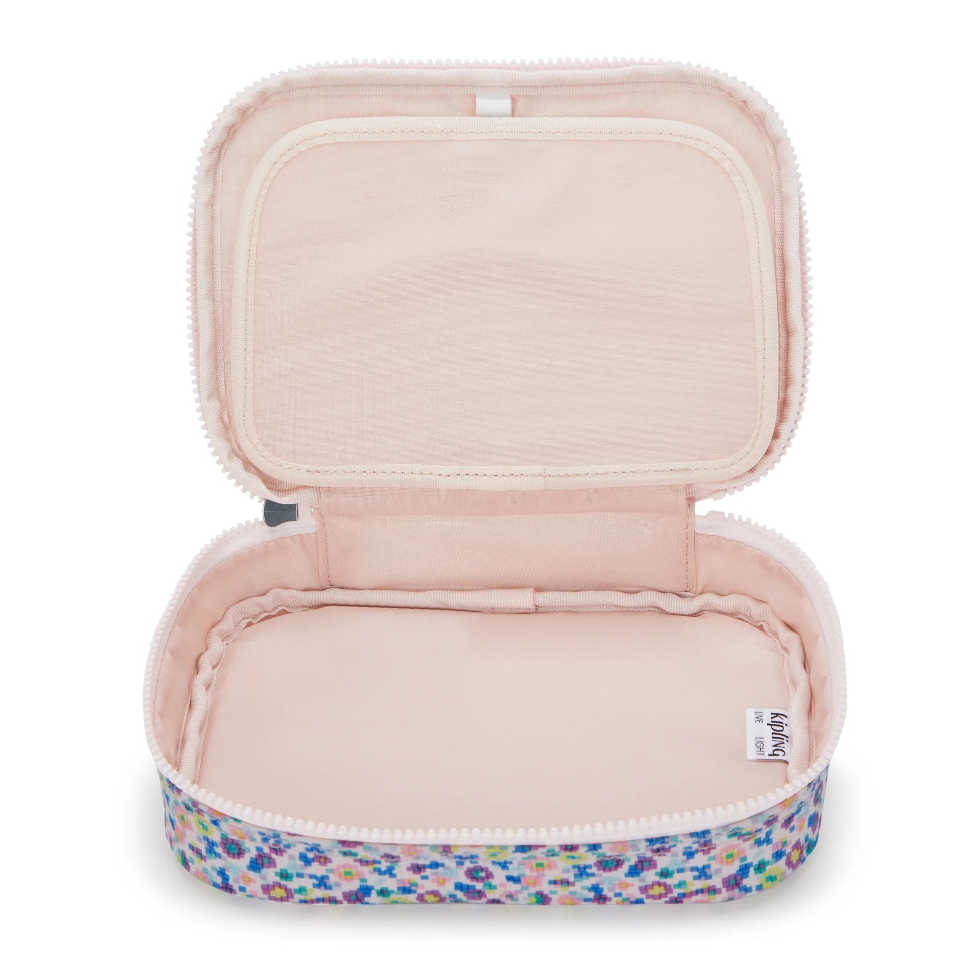Kipling 100 PENS Pencil Case Digi Flower Print - detail view