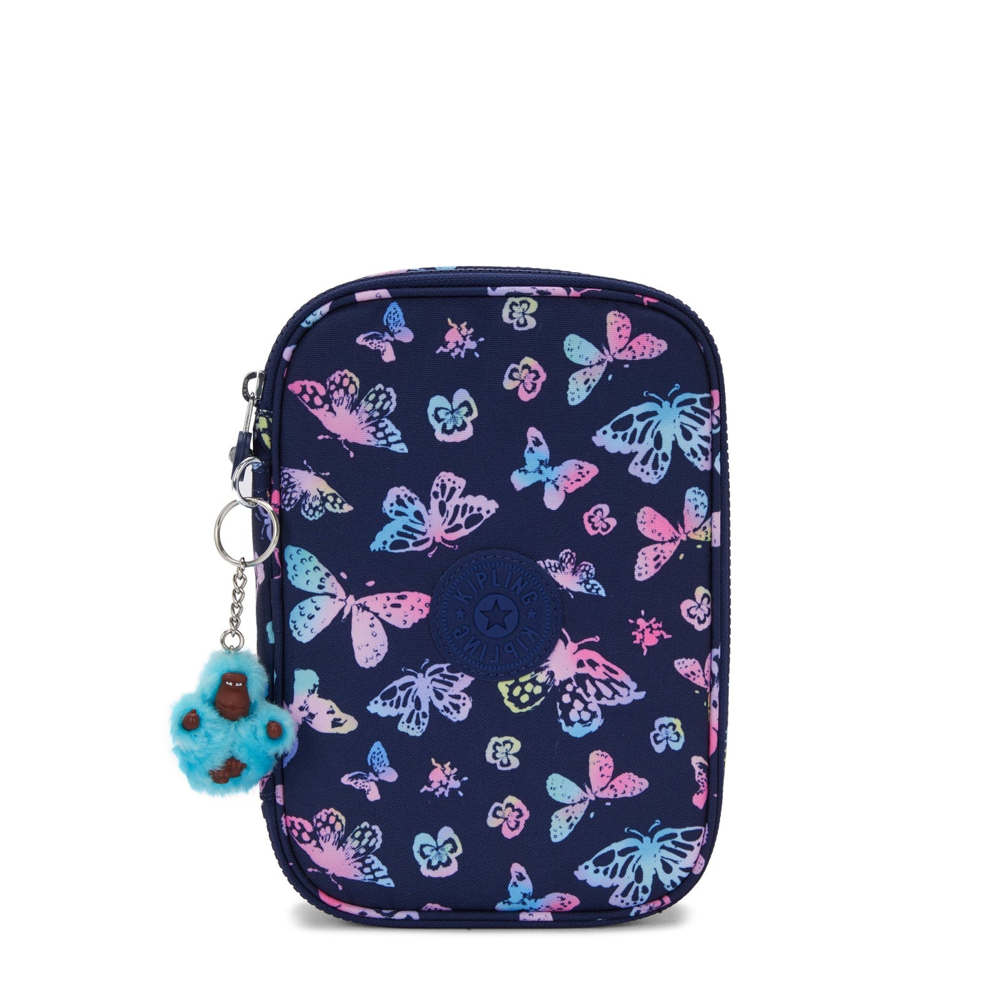 Kipling 100 Pens Butterfly Fun Large Pencase - front view