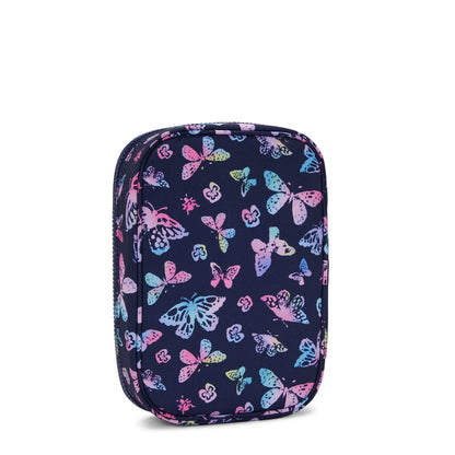Kipling 100 Pens Butterfly Fun Large Pencase - open showing pen loops
