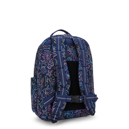 Kipling SEOUL COLLEGE EXTRA Backpack Disco Fish - side