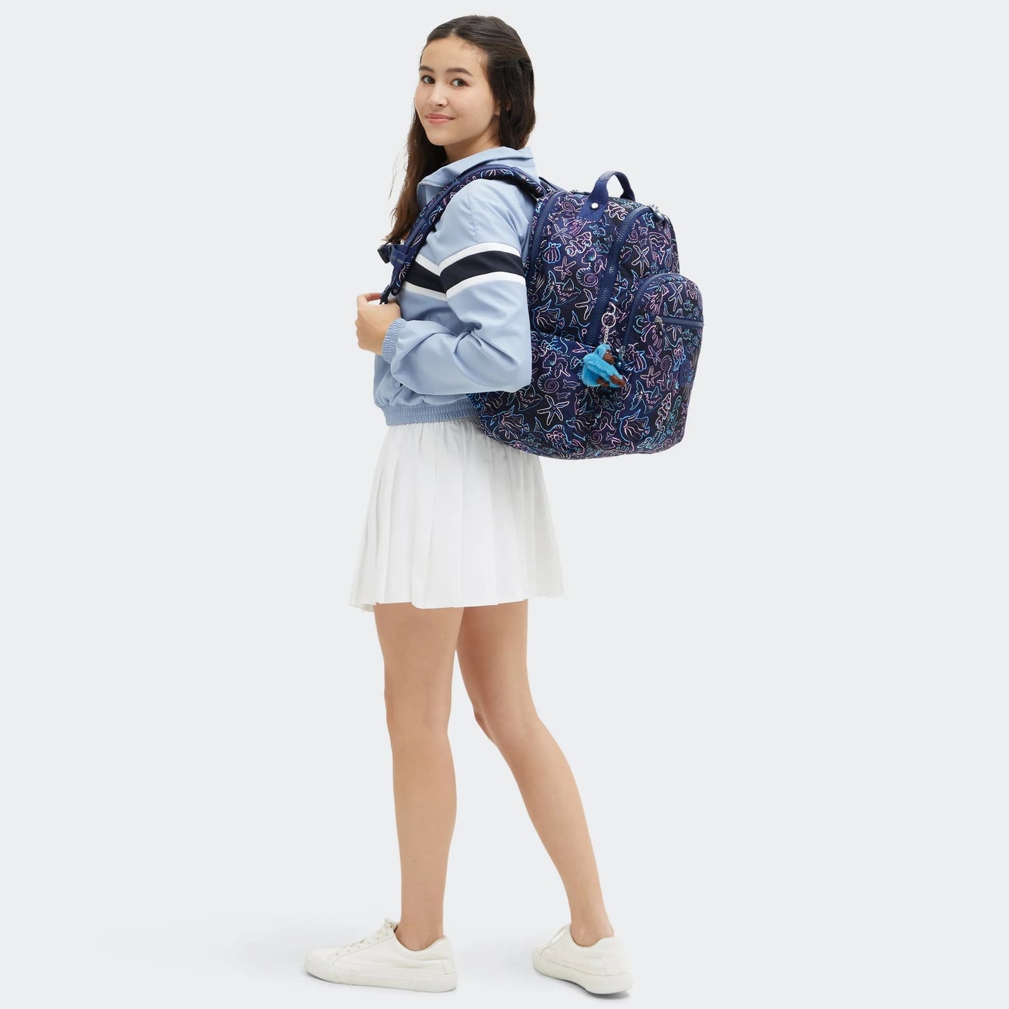 Kipling SEOUL COLLEGE EXTRA Backpack Disco Fish - detail